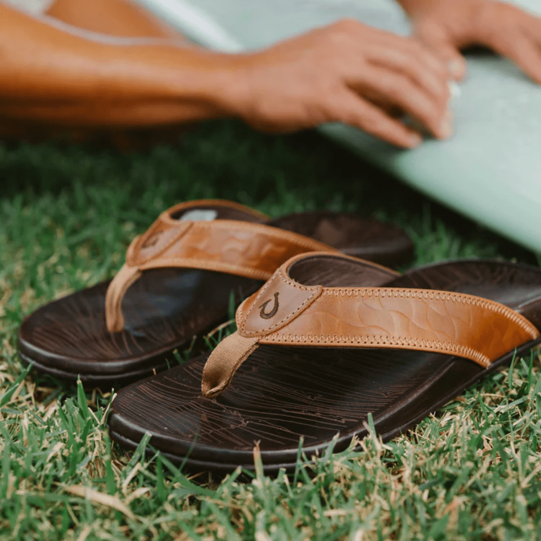 Olukai Hikianalia Sandal - Tan/Dark Java - Olukai