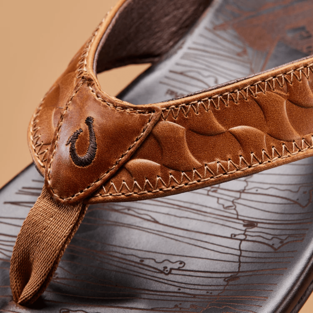 Olukai Hikianalia Sandal - Tan/Dark Java - Olukai