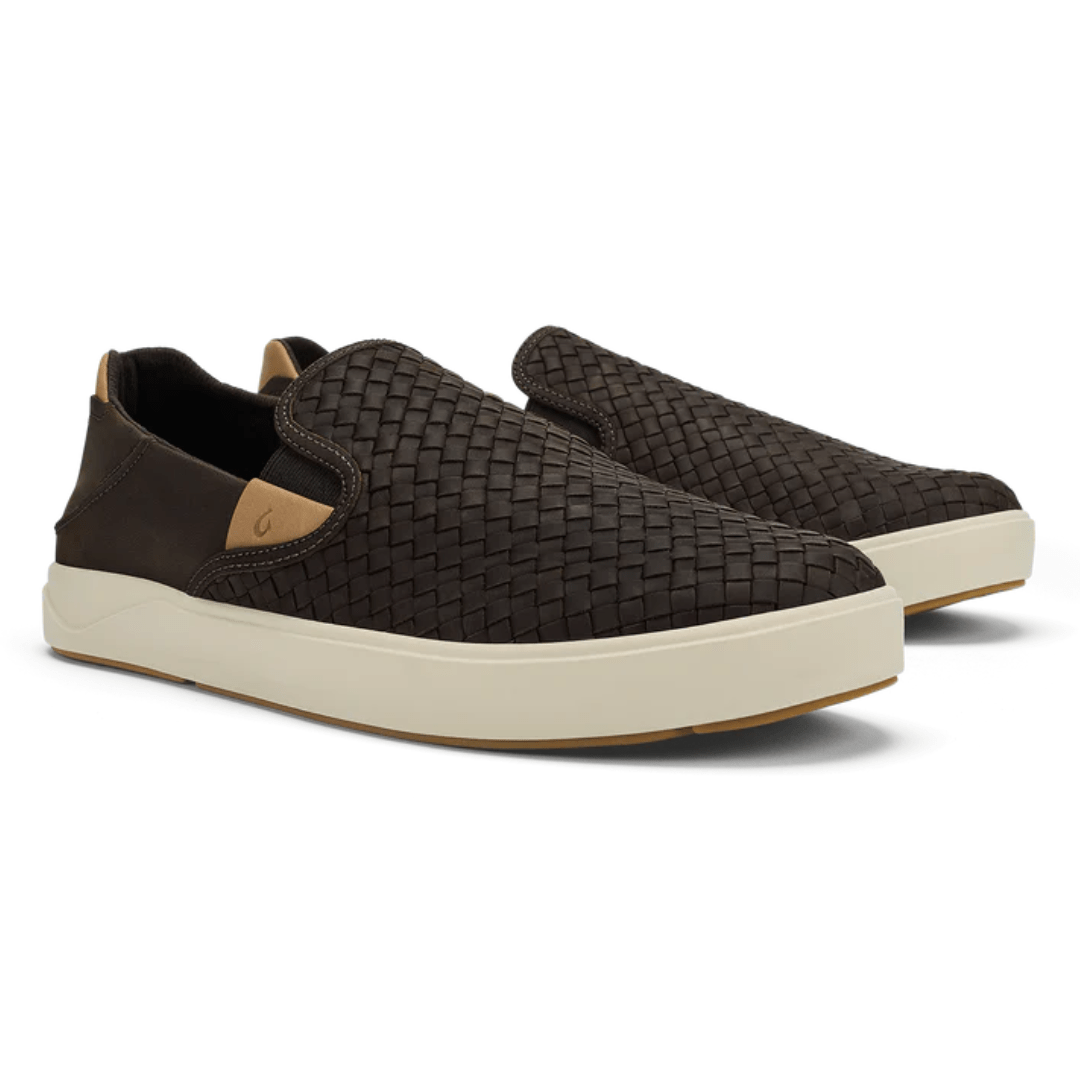 Olukai Lae'ahi Lauhala Sneaker - Dark Java - Olukai