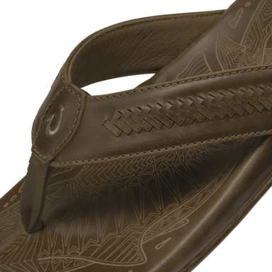 Olukai Men's Mea Ola Mano Flip Flops - Mustang/Tan - Olukai