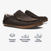 Olukai Moloa Slipper - Dark Wood - Olukai