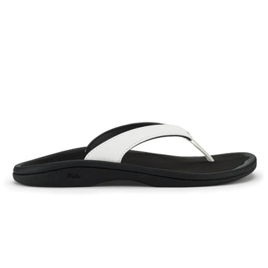 Olukai 'Ohana Lahi Flip Flops - White Sand/Black - Olukai