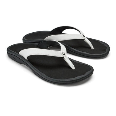 Olukai 'Ohana Lahi Flip Flops - White Sand/Black - Olukai