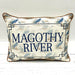 Painted Heron Pattern Pillow - Little Birdie