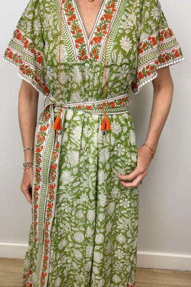 Piccola Julie Maxi Dress - Palm Breeze - Piccola