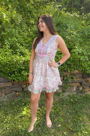 Piccola Tricia Mini Dress - Pink Blush - Piccola