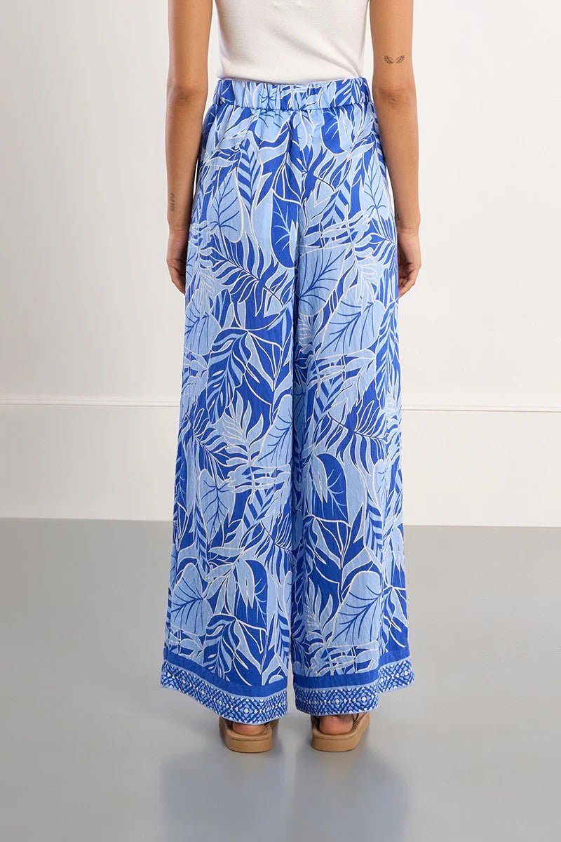 Playa Wide Pant Beliz Blue - Molly Bracken