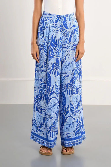 Playa Wide Pant Beliz Blue - Molly Bracken