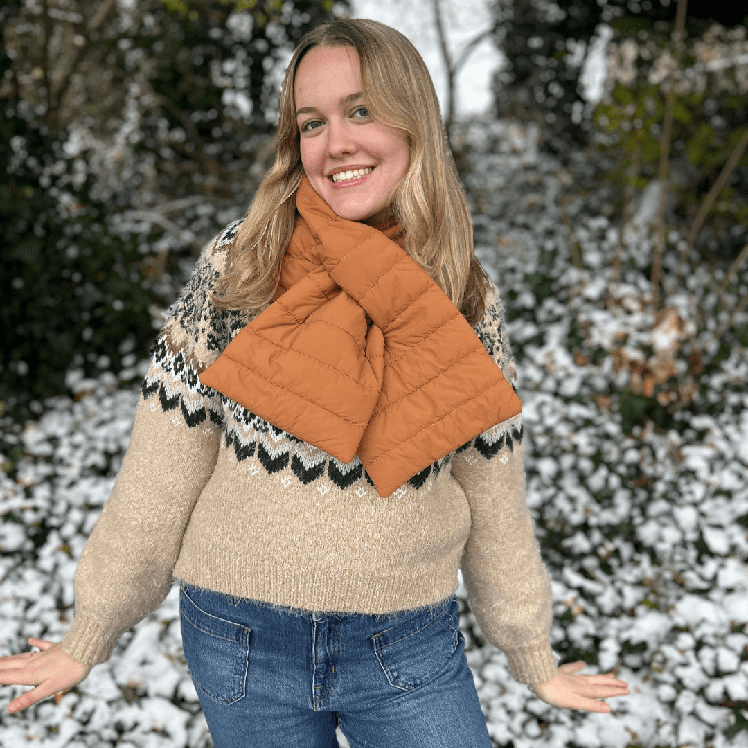 Puffer Keyhole Scarf - Very Moda