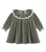 Quincy Mae Velour Baby Dress - Spruce - Rylee + Cru