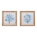 Raz Blue Watercolor Coral Framed Wall Art - Raz Imports, Inc.