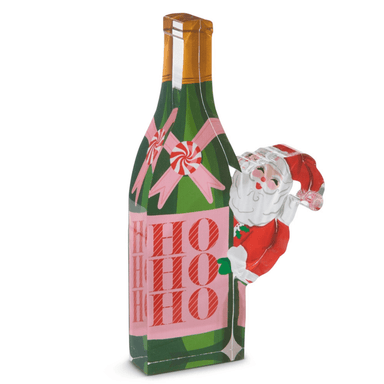 Raz Bottled Christmas Cheer Cut Out Block - Raz Imports, Inc.