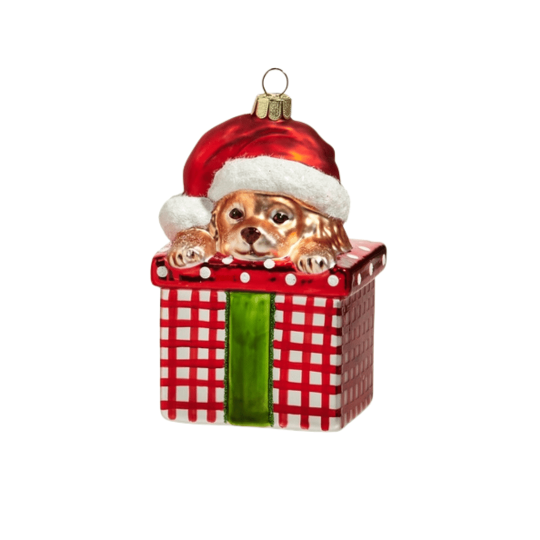 Raz Celebrate The Season Pup Ornament - Raz Imports, Inc.