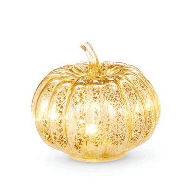 Raz Lighted Gold Glass Pumpkins - Raz Imports, Inc.