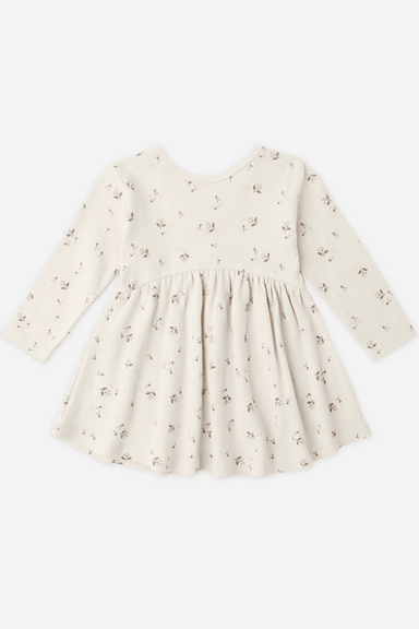 Ribbed LS Dress - Fall Ditsy - The Cottage