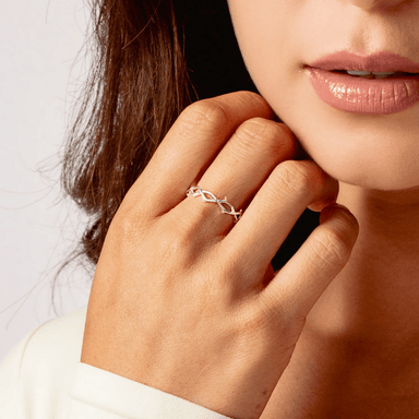 Rizen Crown of Thorns Band Ring - Silver - Rizen Jewelry