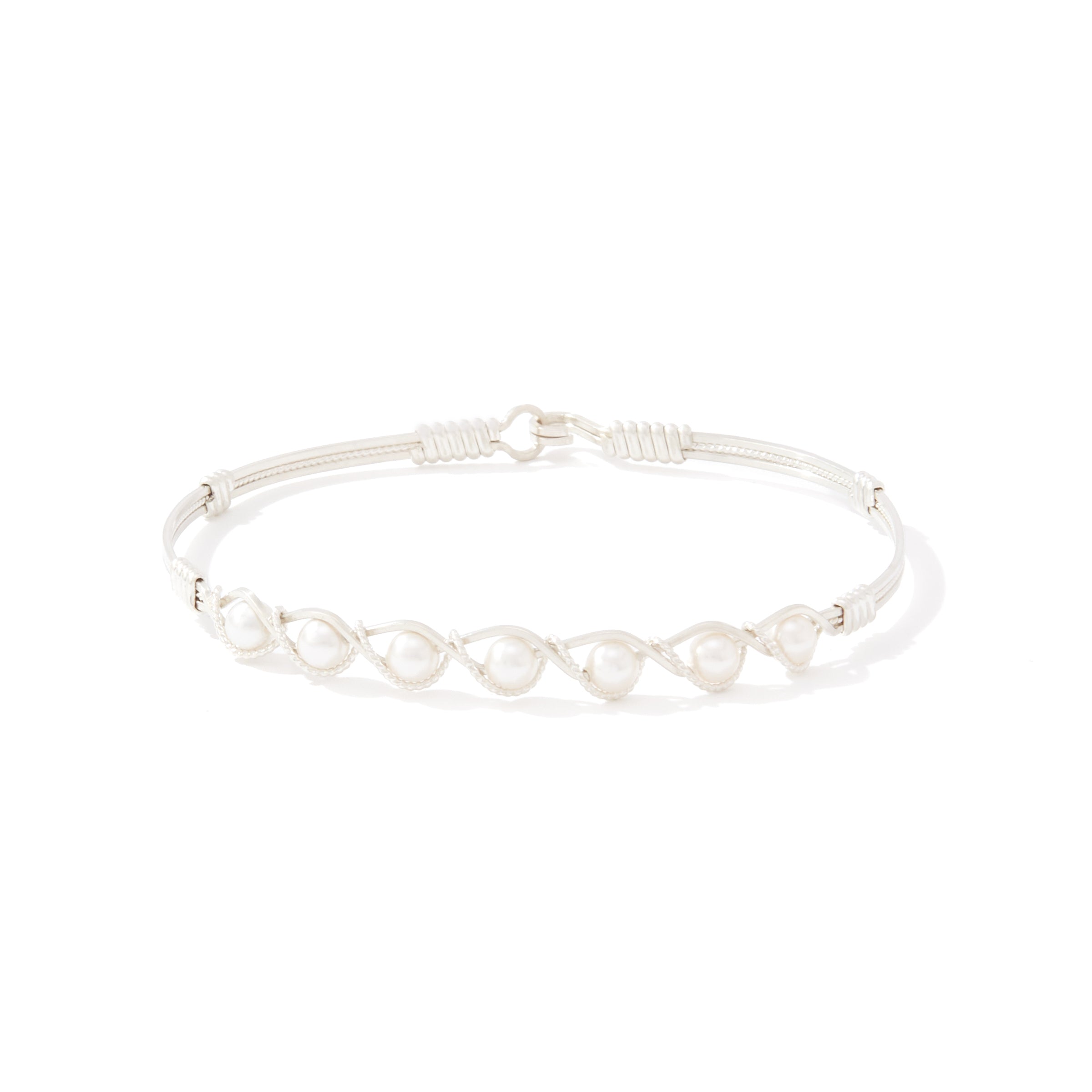 Ronaldo Simple Blessings Bracelet in silver with crystal pearl