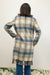Sadie & Sage Not So Prim Plaid Coat w Fringe - Sadie & Sage