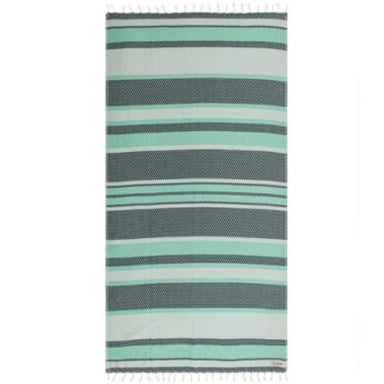Sand Cloud Sand Resistant Towel - Jade Dobby Stripe - Sand Cloud