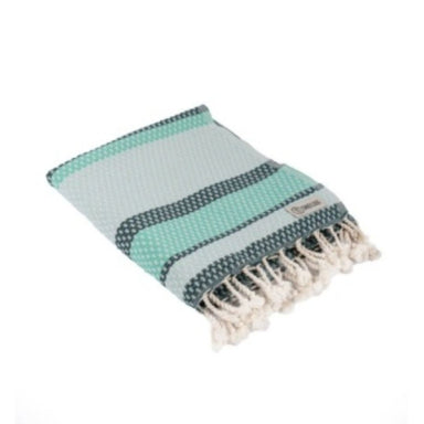 Sand Cloud Sand Resistant Towel - Jade Dobby Stripe - Sand Cloud