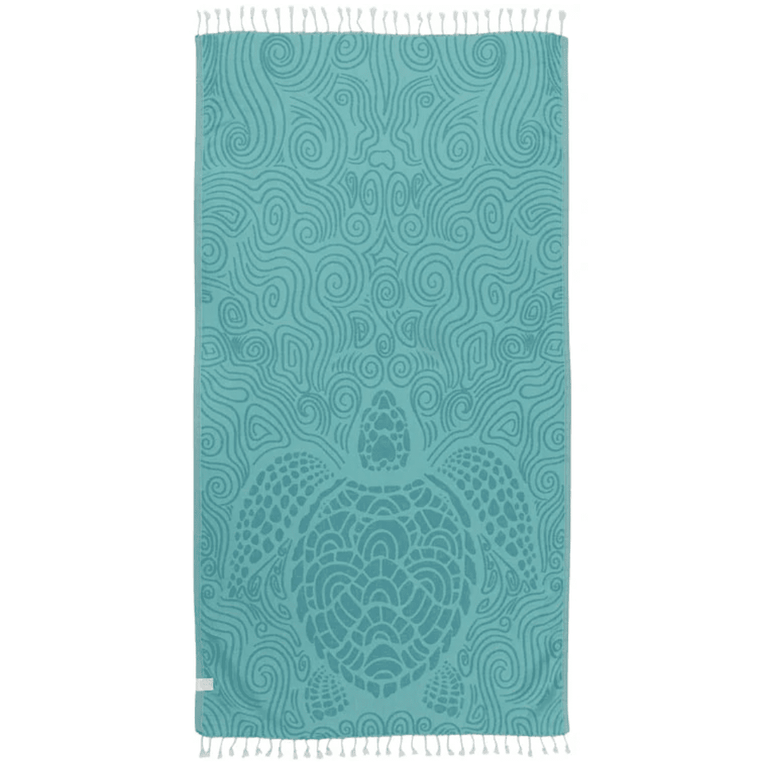 Sand Cloud Sand Resistant Towel - Mint Swirl Turtle - Sand Cloud