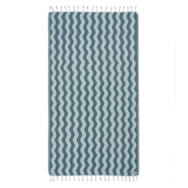 Sand Cloud Sand Resistant Towel - Rumble Waves Teal - Sand Cloud