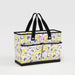 Tote bag with lemon pattern on a white background