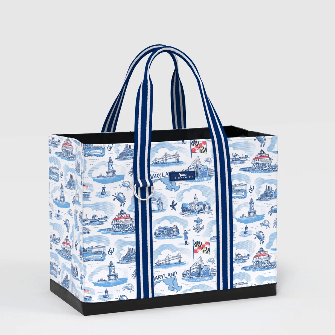 Scout Original Deano Tote LG- Maryland Toile - Scout by Bungalow