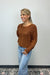 Six Fifty Alexa Boat Neck Sweater - Rust - Six Fifty
