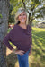 Six Fifty Anywhere Top In Raisin - Six Fifty