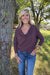 Six Fifty Anywhere Top In Raisin - Six Fifty