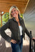 Six Fifty Clarissa Mixed Medium Jacket In Military - Six Fifty