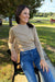 Six Fifty Renley Sweater In Camel/Ivory - Six Fifty