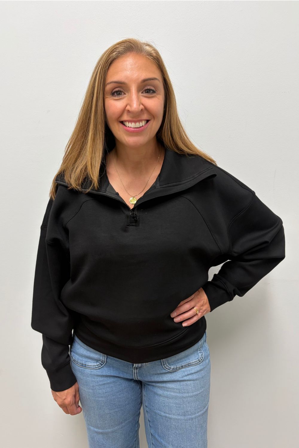 Six Fifty Scuba 1/4 Zip In Black - Six Fifty