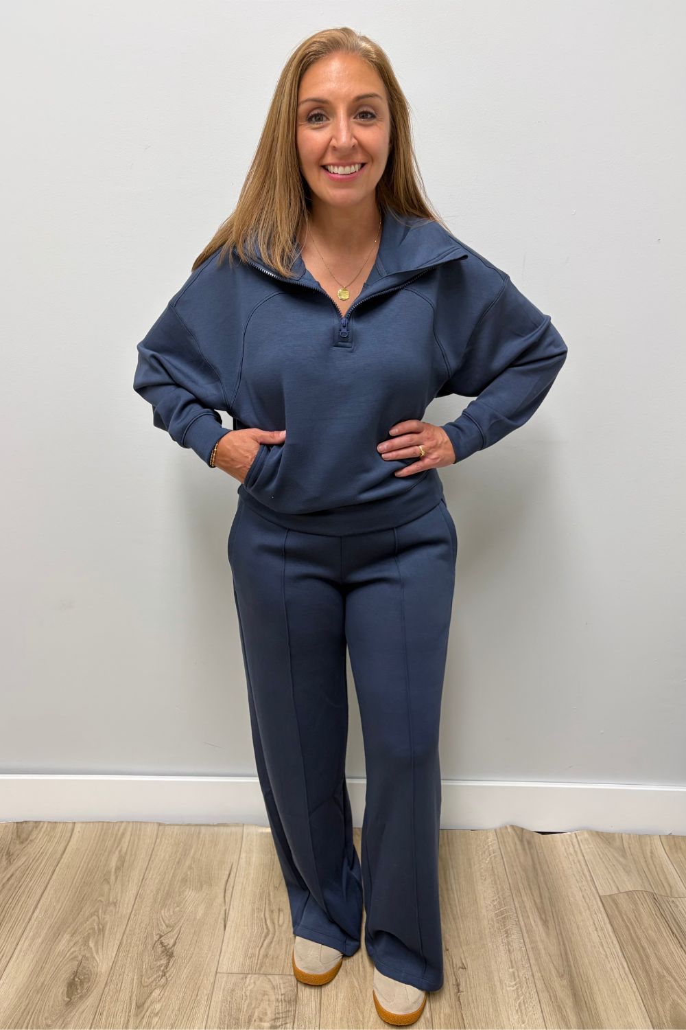 Six Fifty Scuba Pant In Navy - Six Fifty