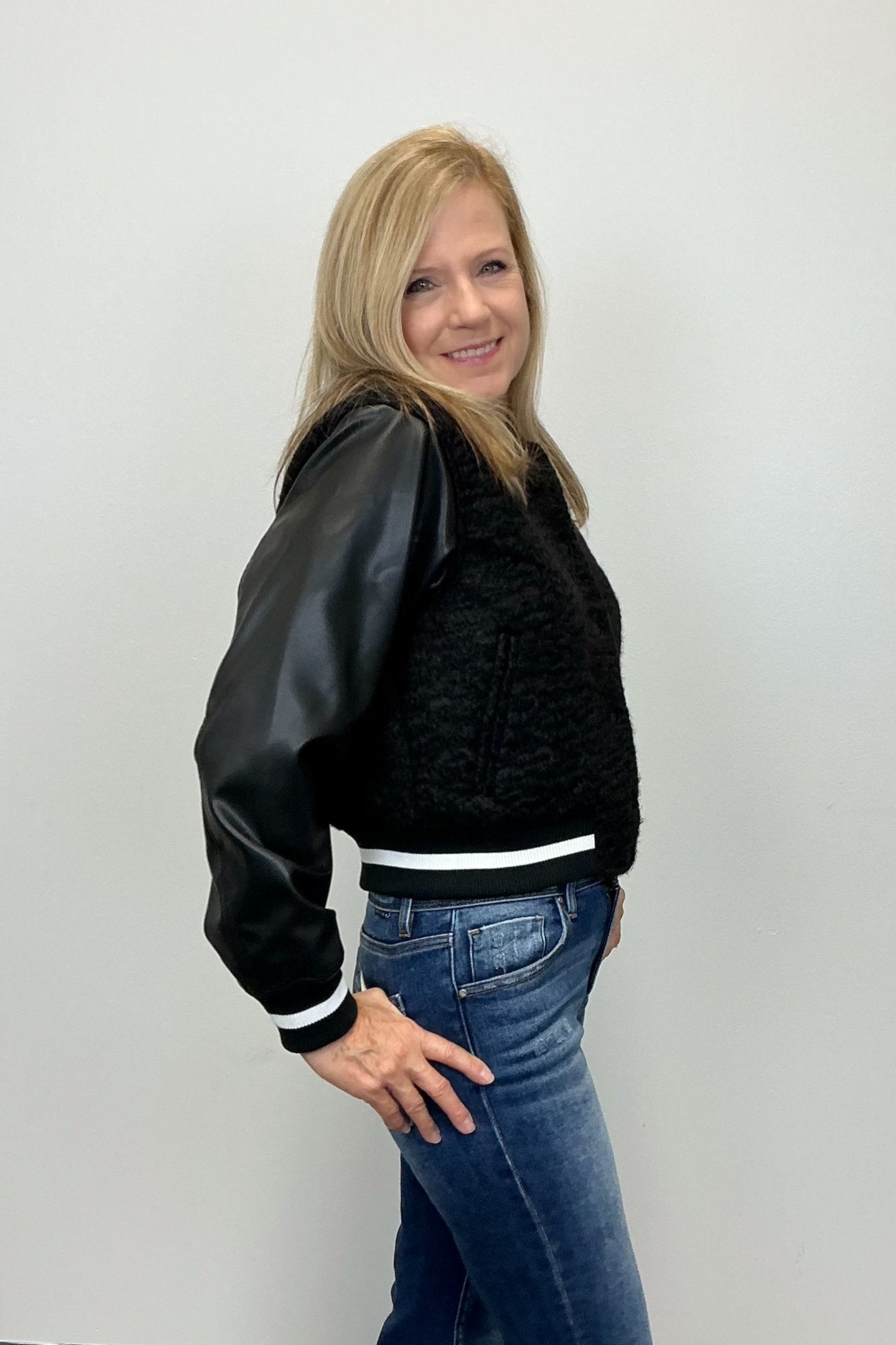 Six Fifty York Shearling Bomber Jacket - Six Fifty