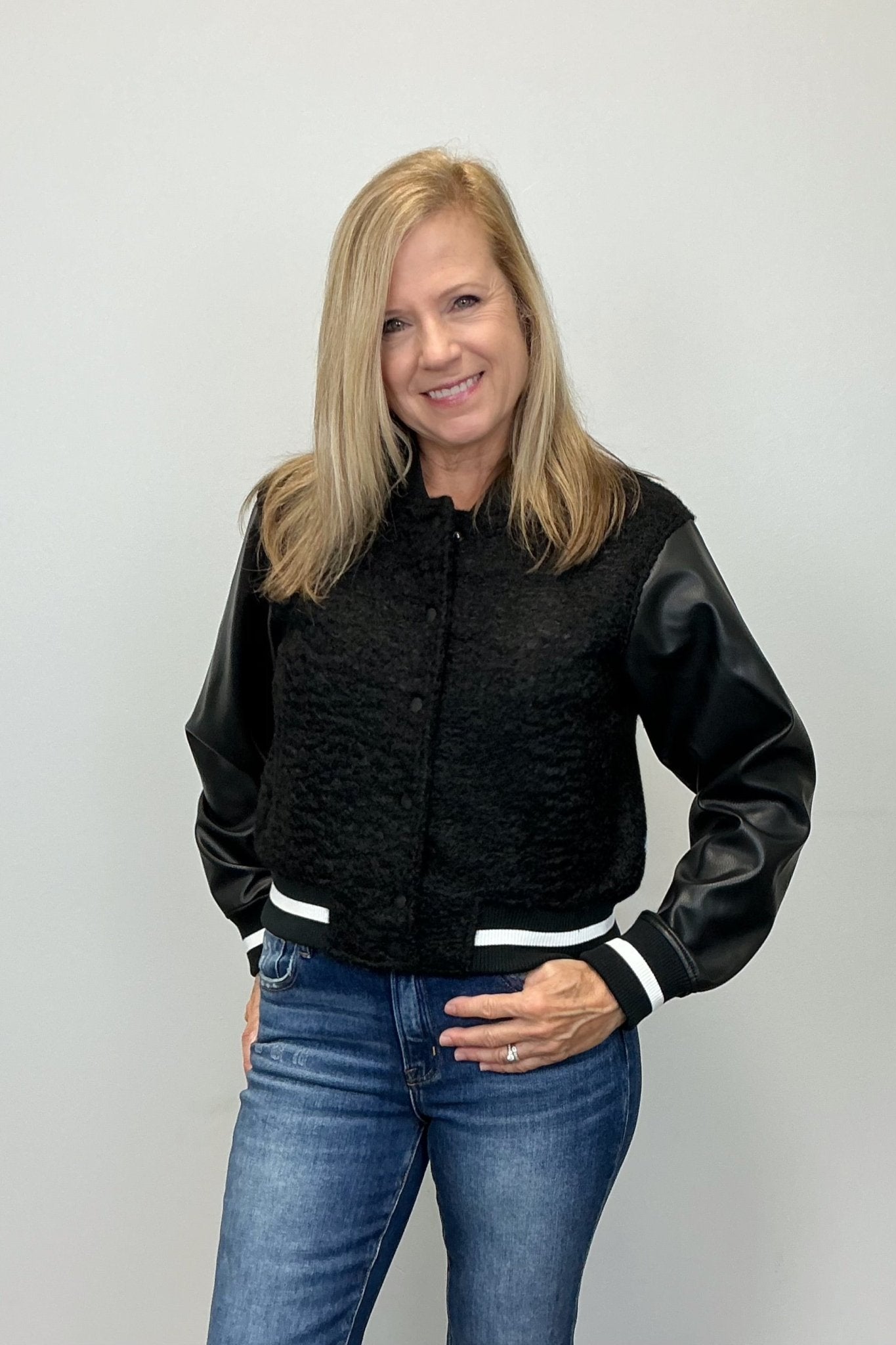 Six Fifty York Shearling Bomber Jacket - Six Fifty