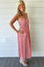 Sleeveless Stripe Dress - Red - Zoe and Claire