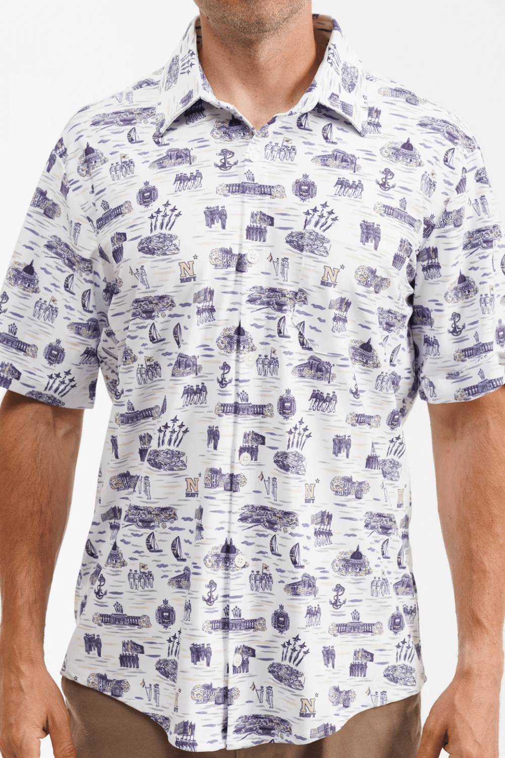 Smith & Quinn Boatyard Button Down - USNA Toile - Smith & Quinn