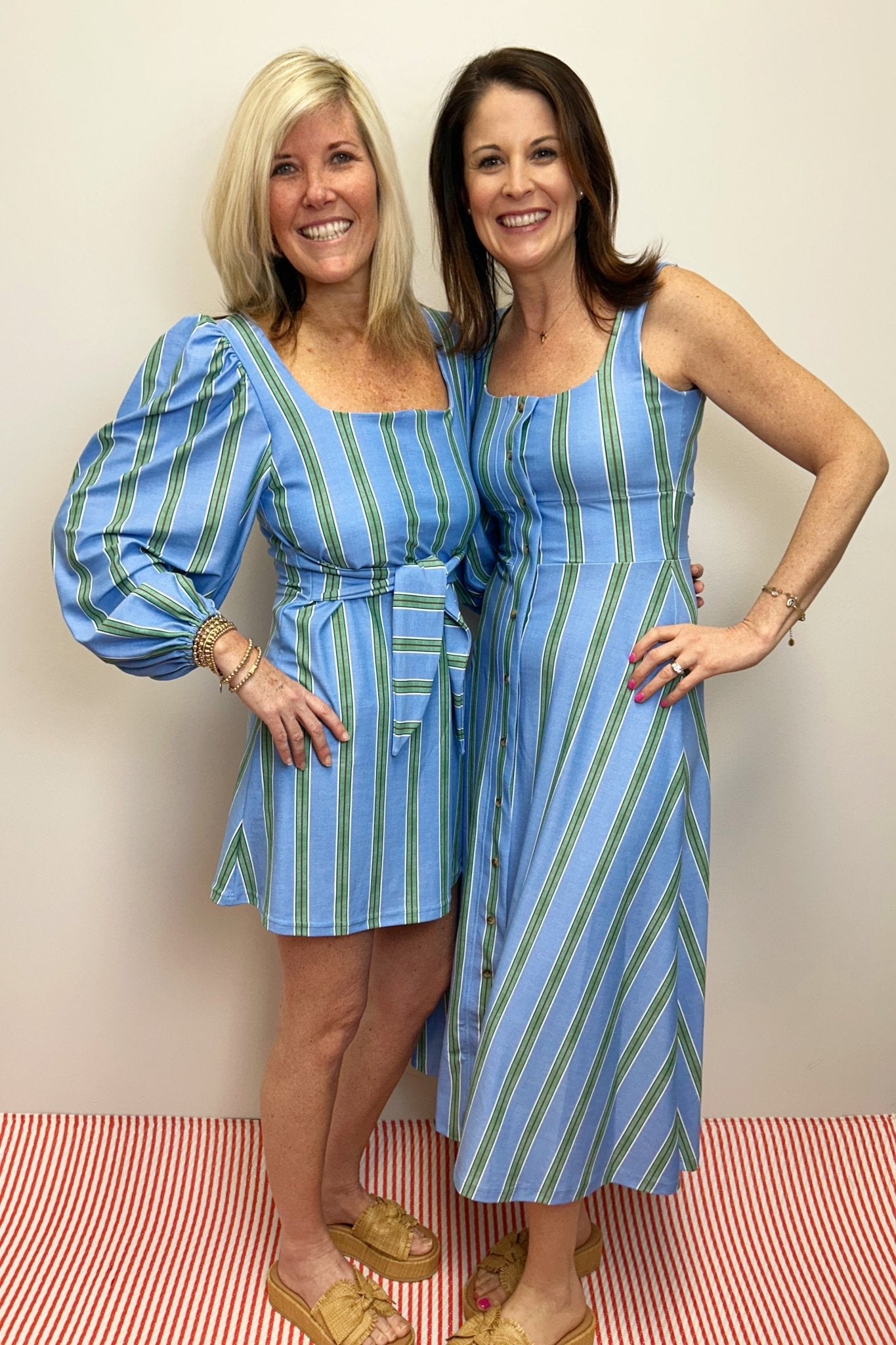 Smith & Quinn Crew Dress - Hydrangea Stripe - Smith & Quinn