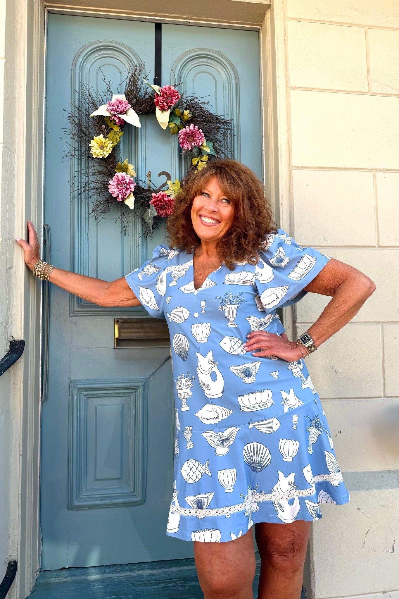 Smith & Quinn James Dress - Ocean Vase - Smith & Quinn