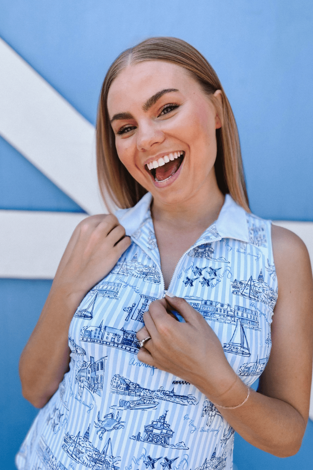 Smith & Quinn Katherine Dress - Blue Annapolitan Custom - Smith & Quinn