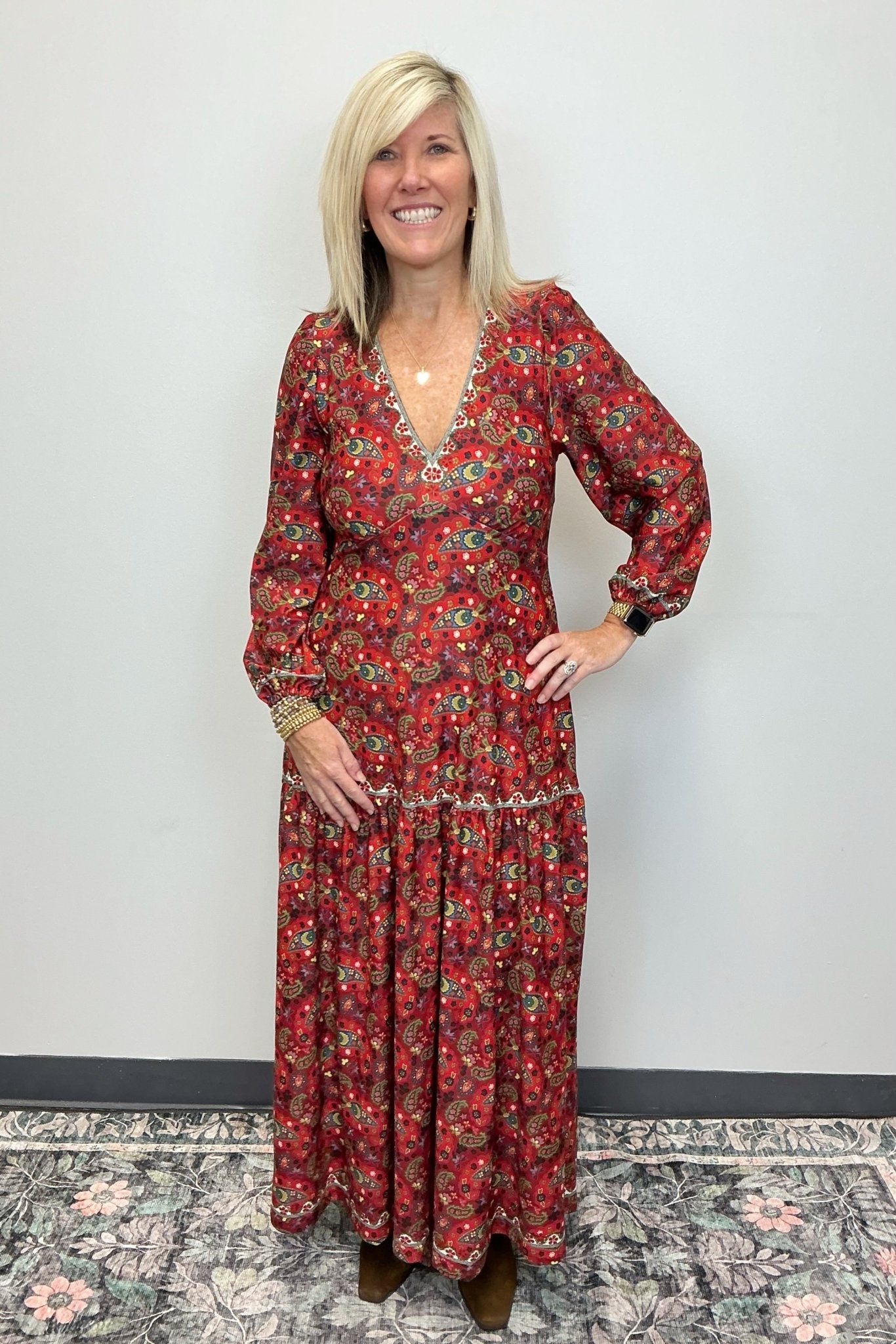 Smith & Quinn LA Dress - Nordic Paisley Multi - Smith & QuinnSR177449