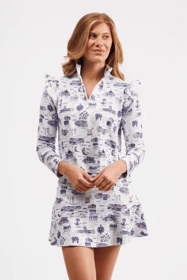 Smith & Quinn Molly Skort - USNA Toile - Smith & Quinn