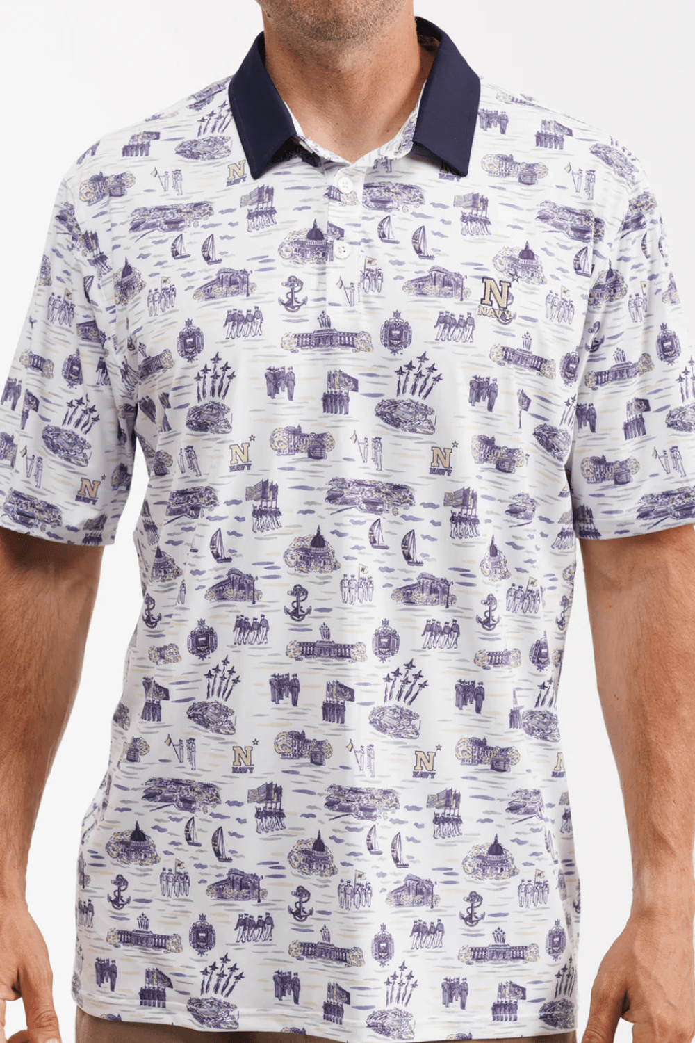 Smith & Quinn Teddy Polo - USNA Toile - Smith & Quinn