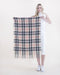Soft Feel Highland Plaid Scarf - Beige - Very Moda