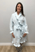 Softies 36" Ruffle Chenille Robe In Cloud - Softies