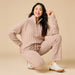 Softies Cable Knit Marshmallow 1/2 Zip with Tapered Pant Coco - Softies