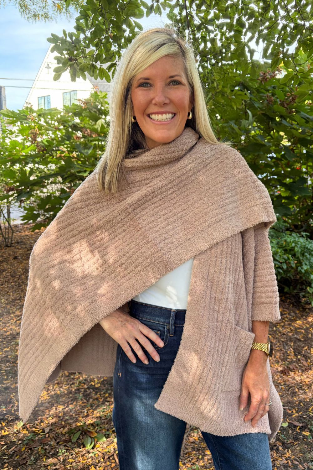 Softies Solid Rib Marshmallow Shawl - Softies