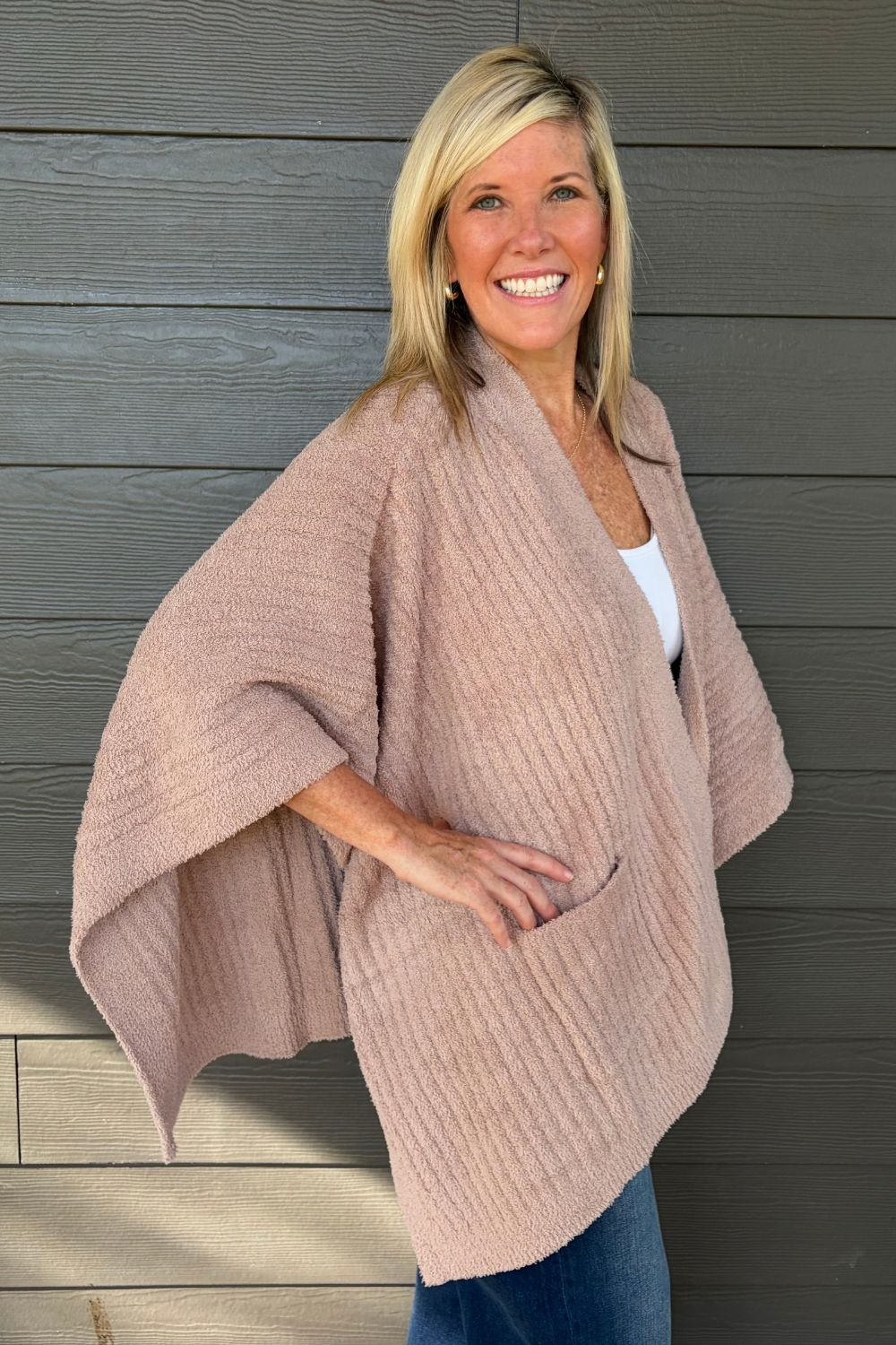 Softies Solid Rib Marshmallow Shawl - Softies